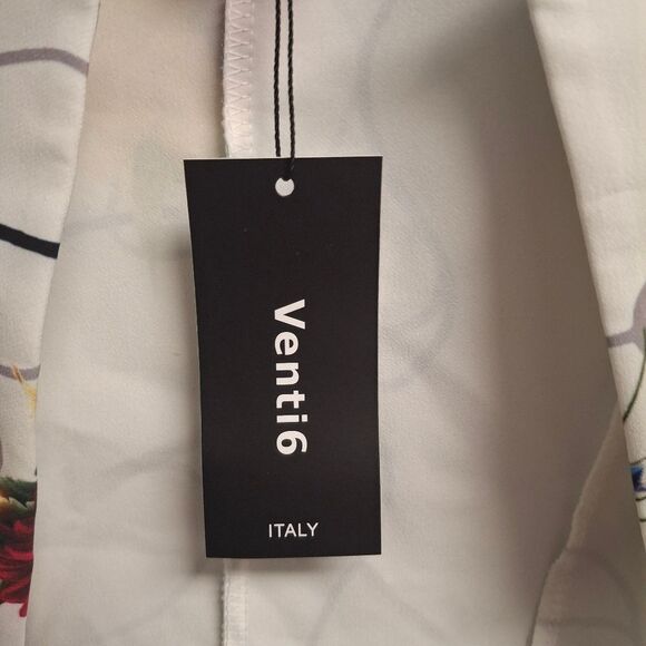 NEW VENTI6 FloraL Jacket in White - Picture 6 of 6